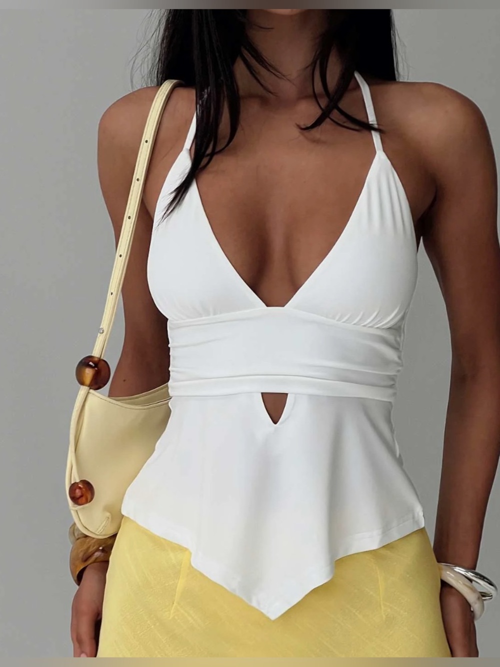 Princess Polly white Halter top